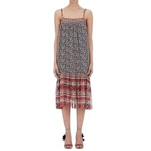 Ulla Johnson Imane Sun Dress Spaghetti Strap Floral Size 2 SIlk Flowy Boho Indie